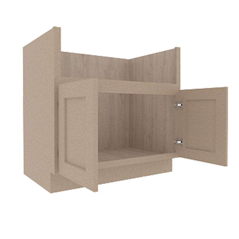 Noble Honey Wheat Shaker Farmhouse Sink Base Cabinet