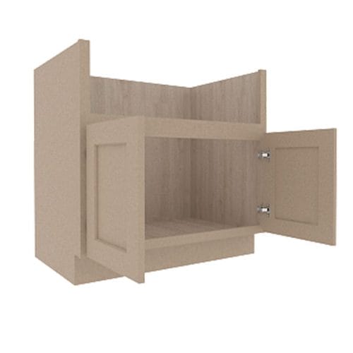 Noble Honey Wheat Shaker Farmhouse Sink Base Cabinet