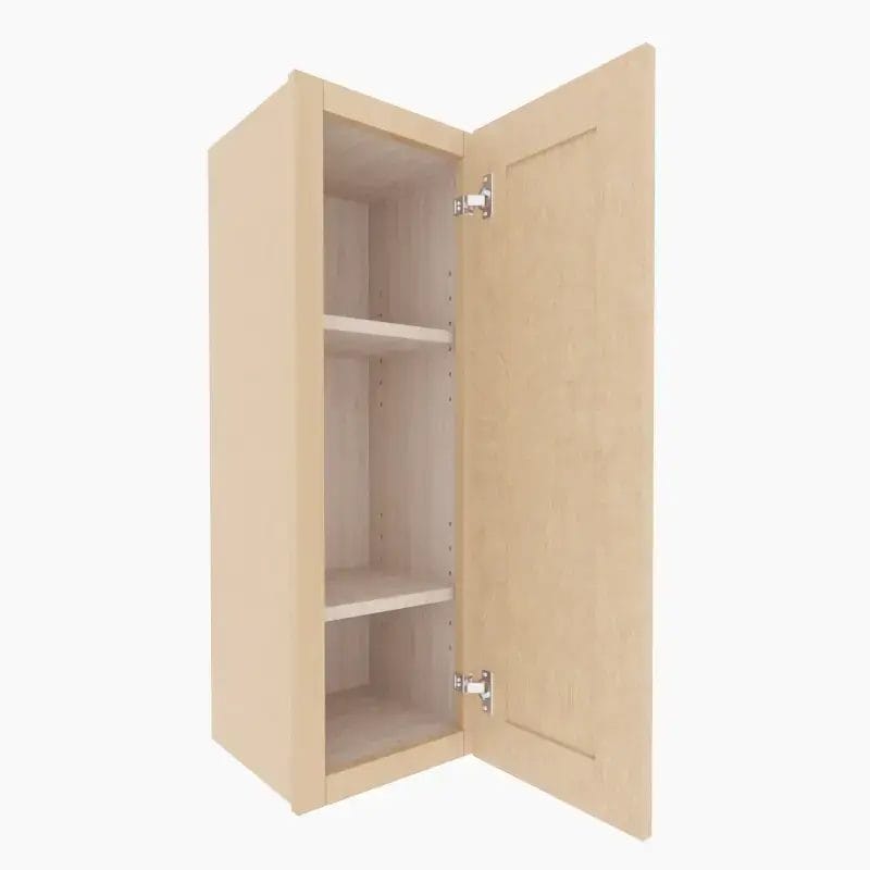 Noble Honey Wheat Shaker Wall Cabinet with 1 Door