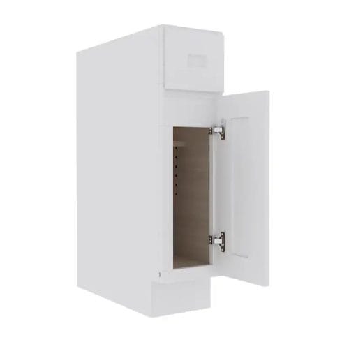 Opulent White Shaker Base Cabinet with 1 Door
