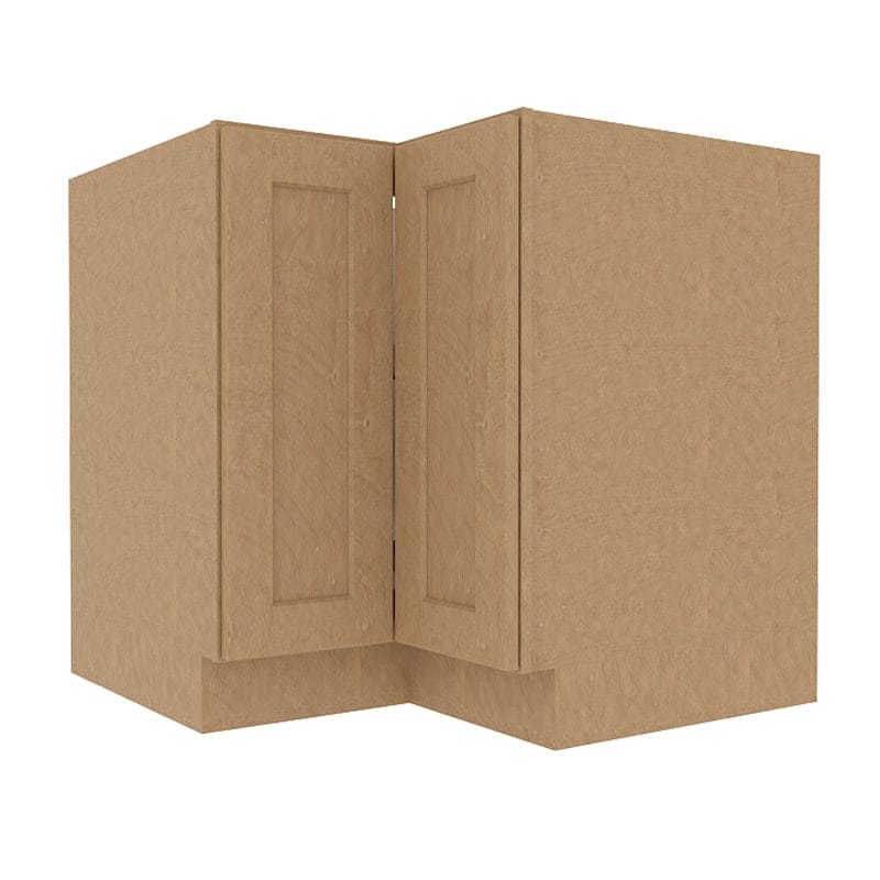 Noble Honey Wheat Shaker Base Lazy Susan Cabinet