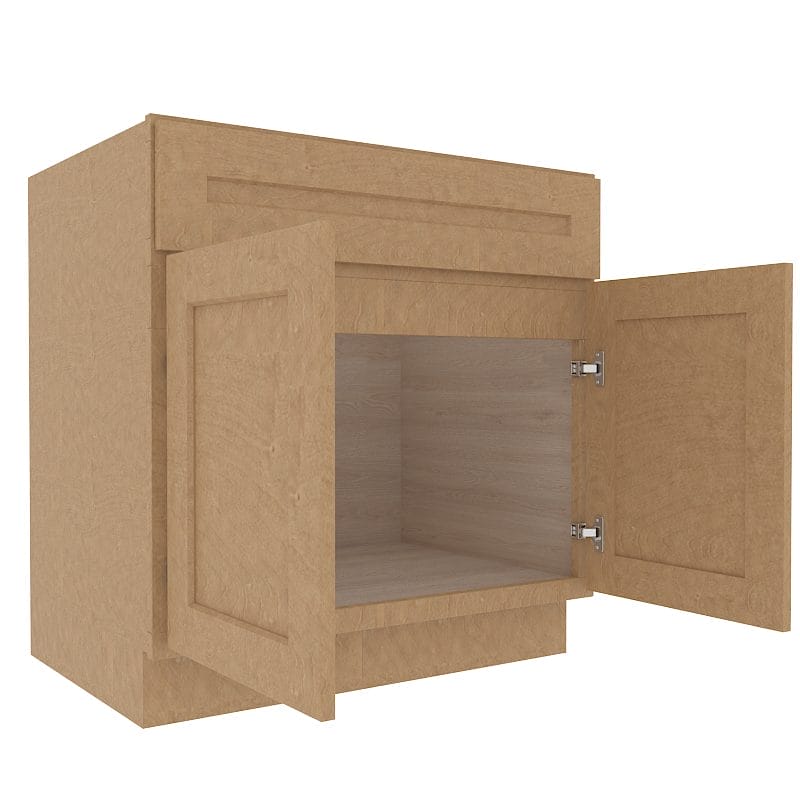 Noble Honey Wheat Shaker Sink Base Cabinet