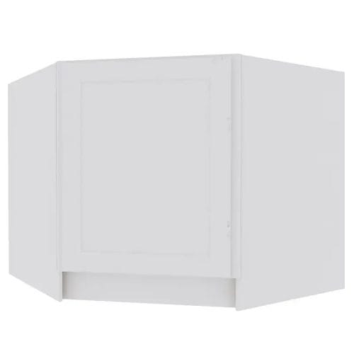 Opulent White Shaker Corner Sink Base Cabinet
