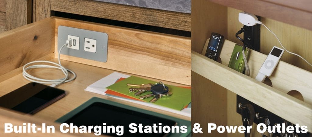 Cabinet - Built In Charging Stations Power Outlets Built-In Charging Stations & Power Outlets