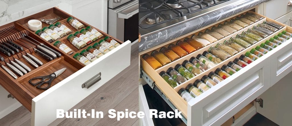 Cabinet - Built In Spice Rack Built-In Spice Rack