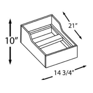 Ethereal Shaker White Micro Trash Cabinet  Kit