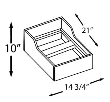 Ethereal Shaker White Micro Trash Cabinet  Kit