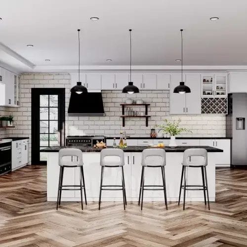 White Modern Kitchen – Bright and Spacious Kitchen Design