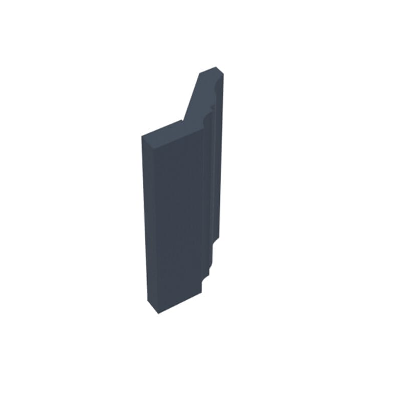 Imperial Midnight Blue Shaker Crown Molding with Heel