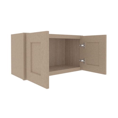 Noble Honey Wheat Shaker Wall Cabinet with 2 Doors