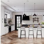 Ethereal Shaker White Micro Kitchen Cabinets