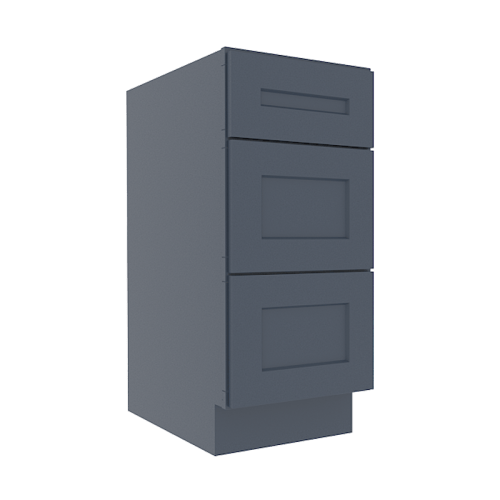 Imperial Midnight Blue Shaker Vanity Sink Base Cabinet with 3 Drawers (Copy)