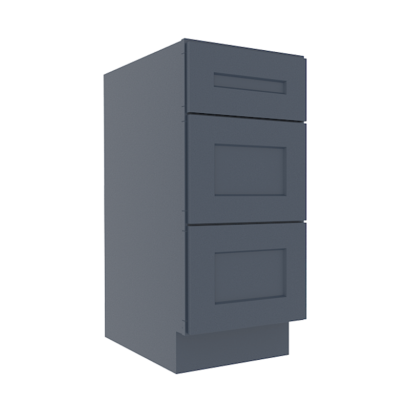 Imperial Midnight Blue Shaker Vanity Sink Base Cabinet with 3 Drawers (Copy)
