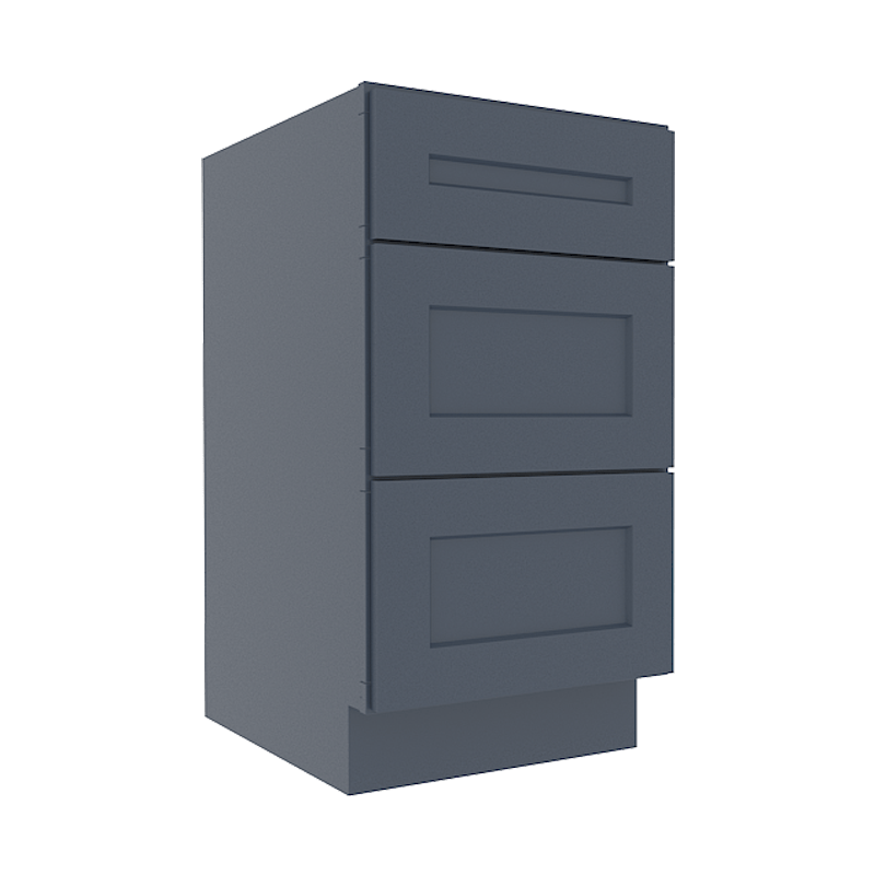 Imperial Midnight Blue Shaker Vanity Sink Base Cabinet with 3 Drawers (Copy)