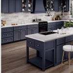 Imperial Shaker Midnight Blue Kitchen Cabinets