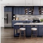 Imperial Shaker Midnight Blue Kitchen Cabinets