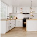 Opulent Shaker White Kitchen Cabinets
