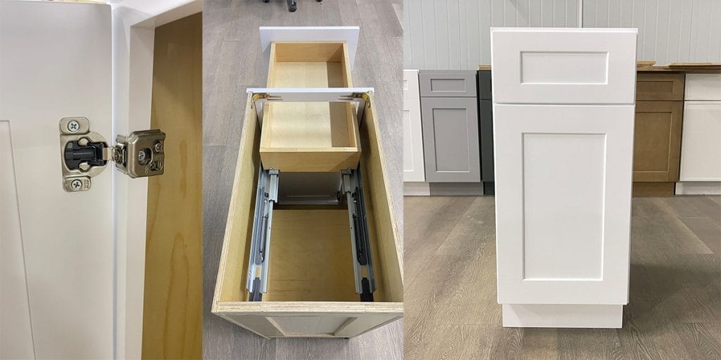 Real Shot Shaker White Cabinets