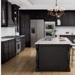 Sovereign Shaker Onyx Black Kitchen Cabinets