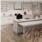 Nacreous Shaker Slim Dove White  Kitchen Cabinets