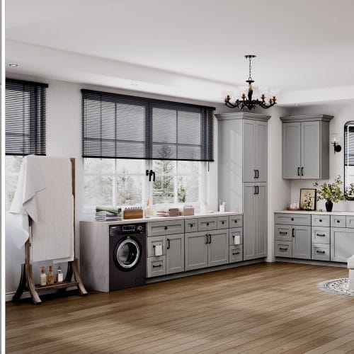 Prestigious Shaker Grey Bathroom Vanities– Dark