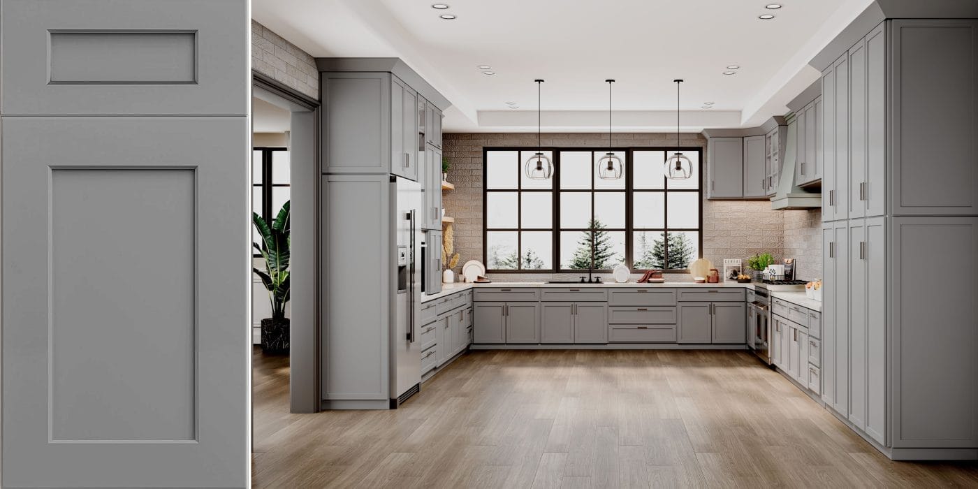 Prestigious Shaker Grey Kitchen Cabinets – Dark
