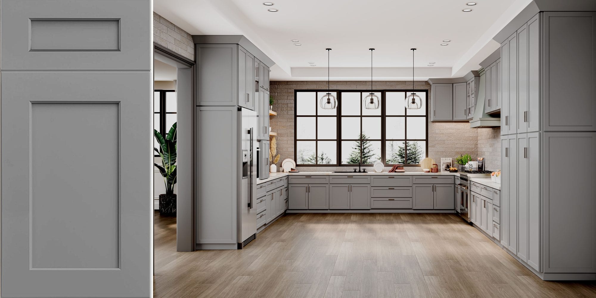 Prestigious Shaker Grey Kitchen Cabinets – Dark