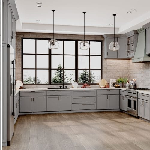 Prestigious Shaker Grey Kitchen Cabinets– Dark