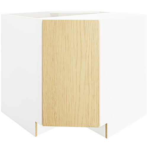 OAK Corner Sink Base Cabinet CSB36