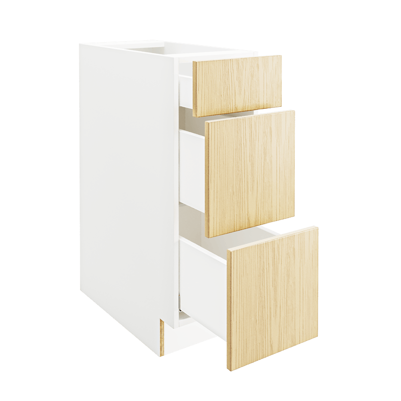 OAK Base Cabinet with 3 Drawers DB12-3