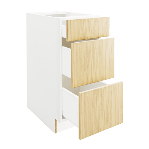 OAK Base Cabinet with 3 Drawers DB15-3