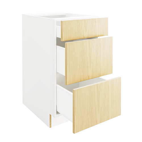 OAK Base Cabinet with 3 Drawers DB18-3