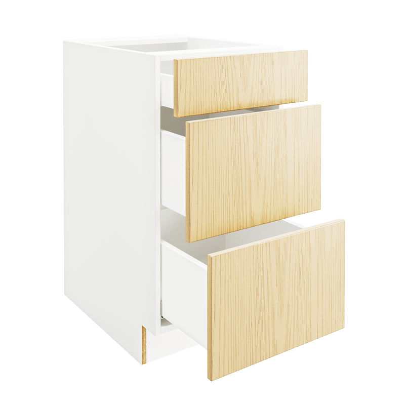 OAK Base Cabinet with 3 Drawers DB18-3