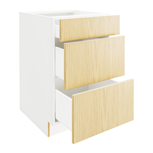 OAK Base Cabinet with 3 Drawers DB21-3