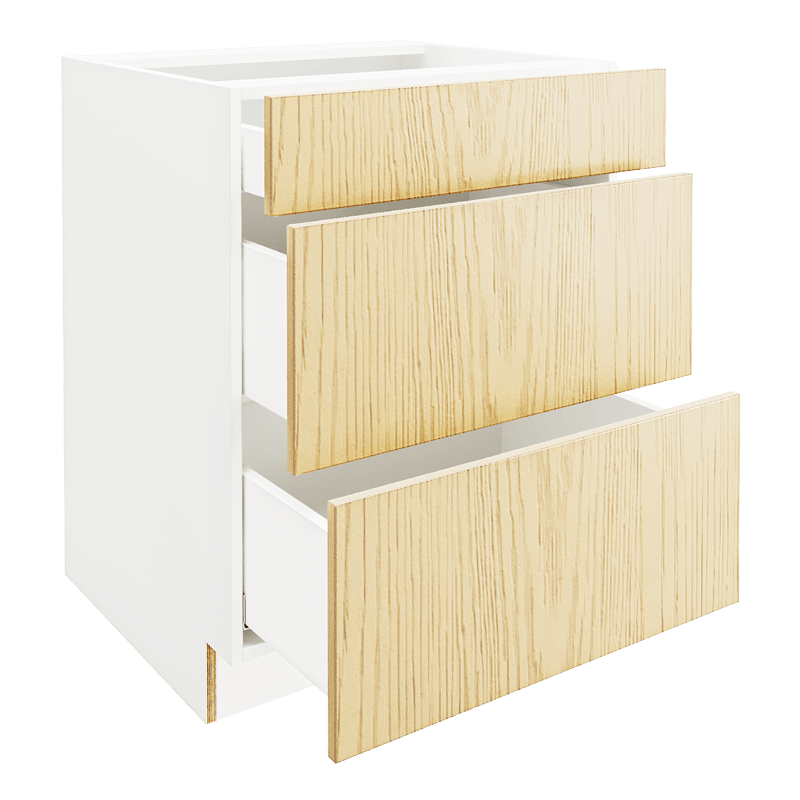 OAK Base Cabinet with 3 Drawers DB27-3