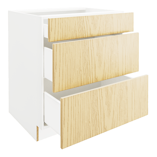 OAK Base Cabinet with 3 Drawers DB30-3