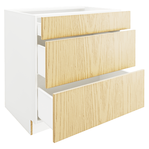 OAK Base Cabinet with 3 Drawers DB33-3