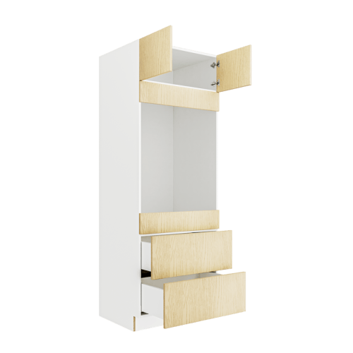OAK Microwave&Oven Tall Cabinet MOC3084