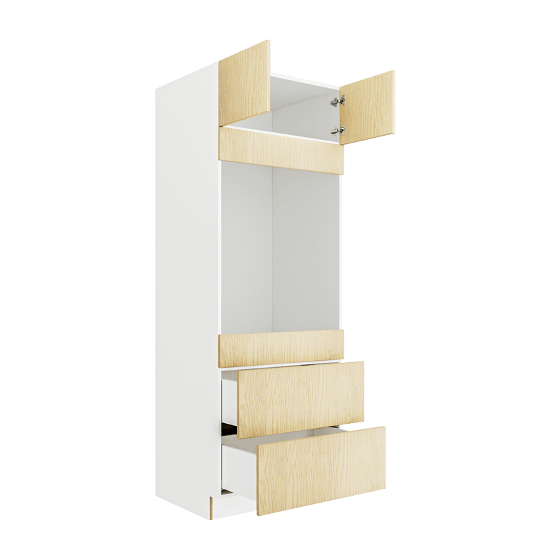 OAK Microwave&Oven Tall Cabinet MOC3084