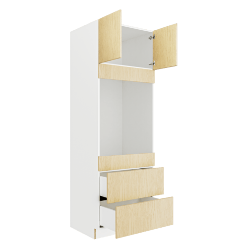 OAK Microwave&Oven Tall Cabinet MOC3090