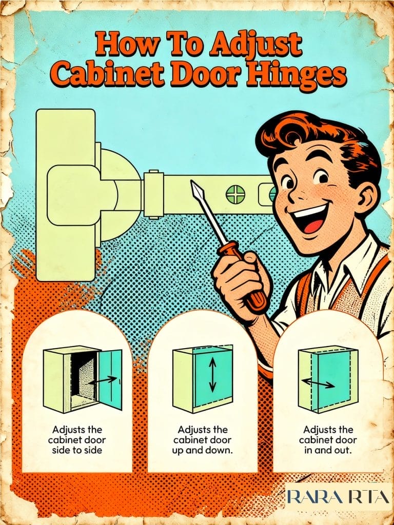 How To AdjustCabinet Door Hinges