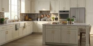 white shaker kitchen cabinets