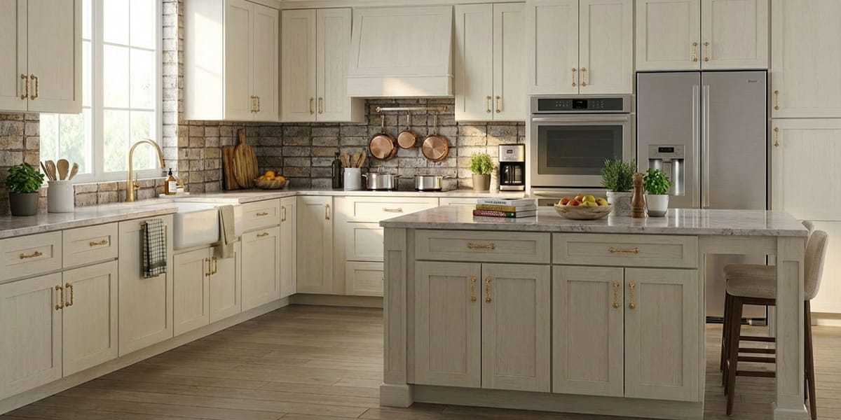 white shaker kitchen cabinets