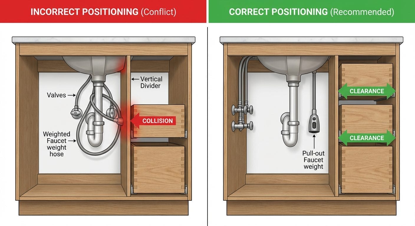 Corner Valve Positioning Incorrect