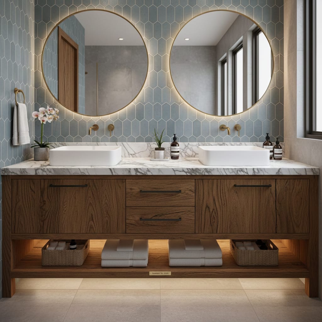 Cabinet - Custom Bathroom Vanity Custom Bathroom Vanity