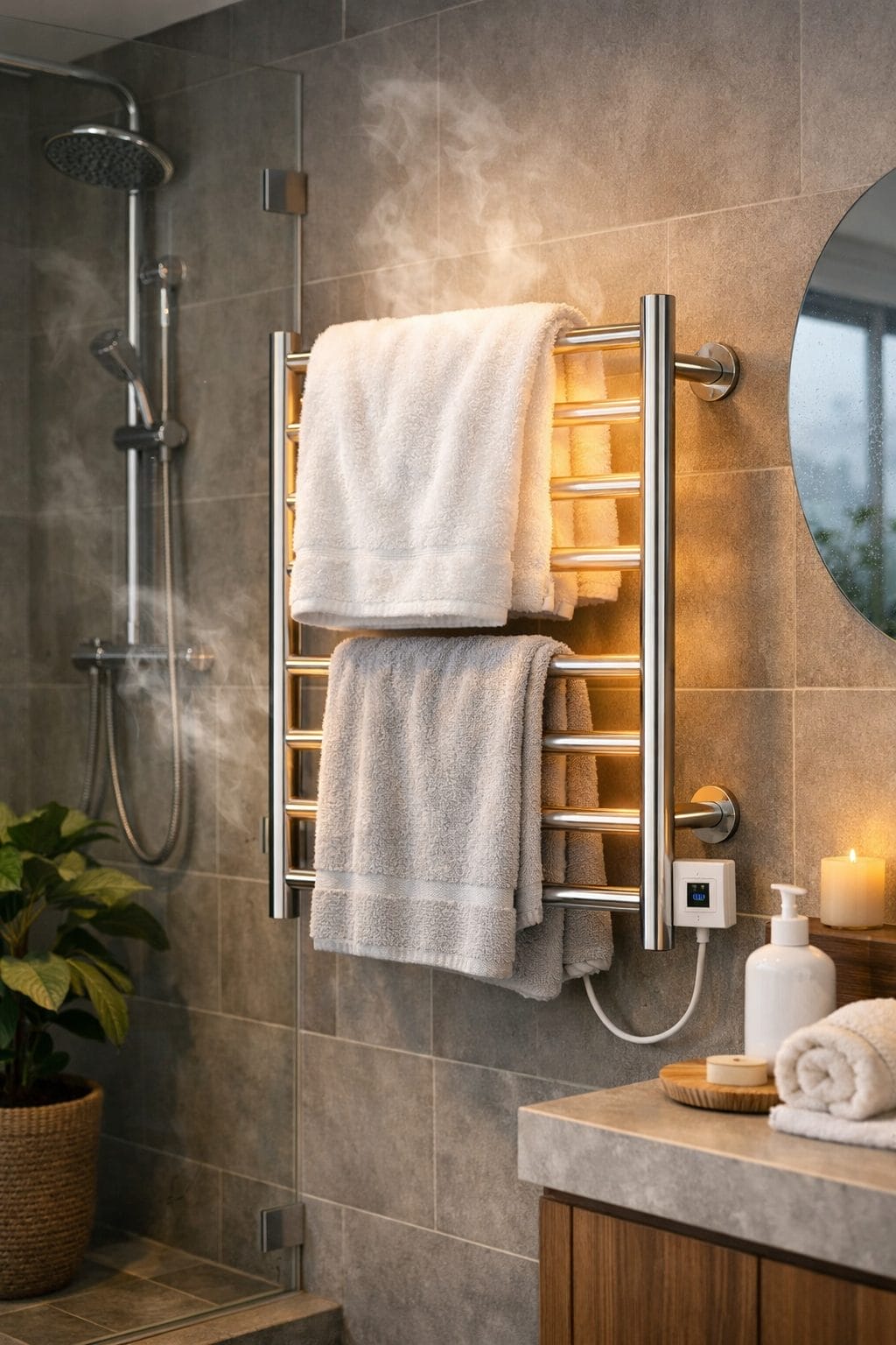 Electric Heated Towel Rack