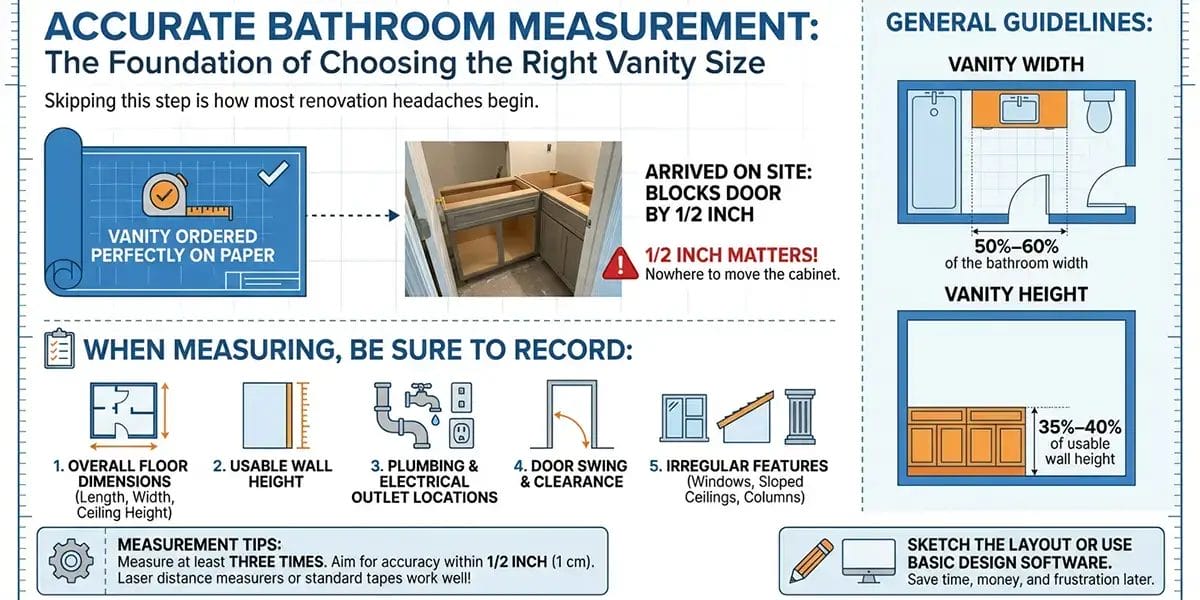 Measure Bathroom Accurately