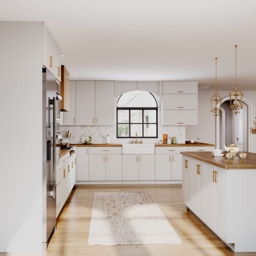 Pristine Matte White Kitchen Cabinets – PMW02