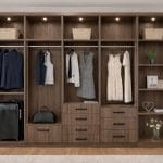 Sumptuous Walnut Closets
