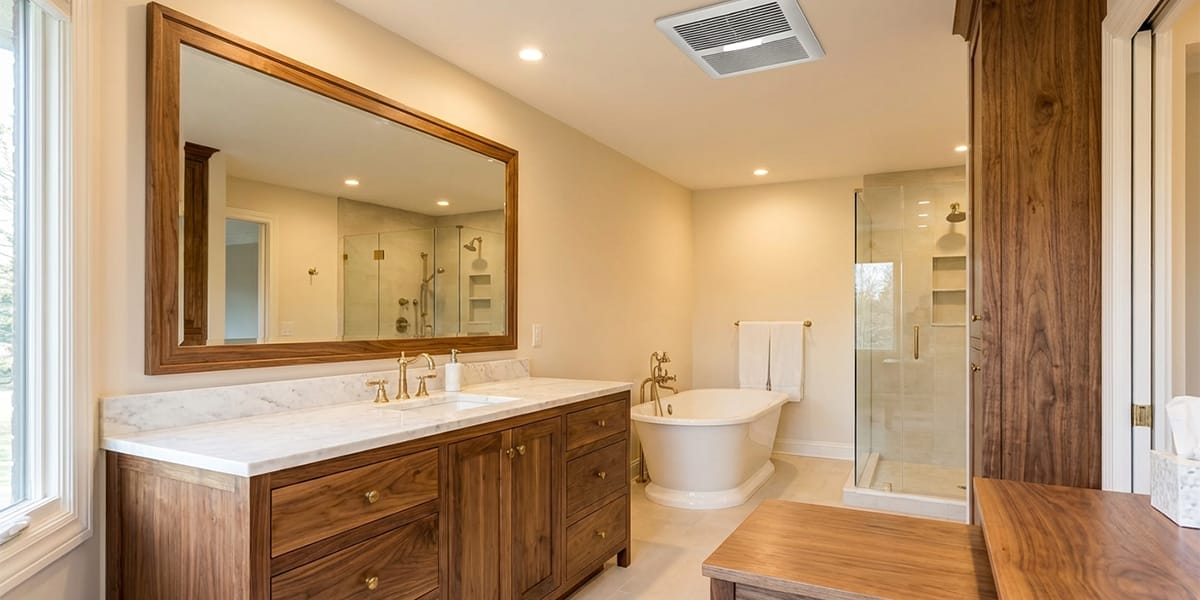 solid wood bathroom vanity